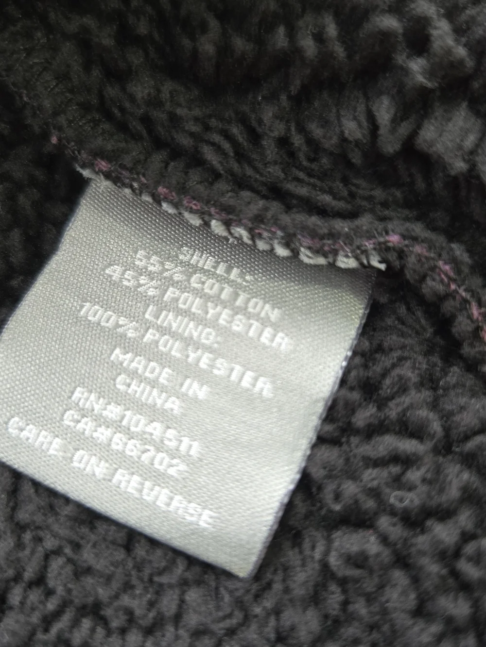 Berkley Jensen Purple Sherpa-Lined Hoodie – Size 4